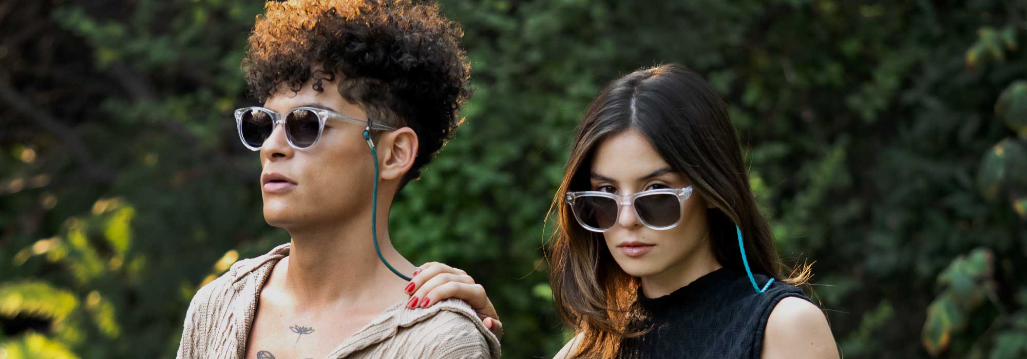 straps y accesorios para gafas de sol polarizadas de plástico reciclado de colores para hombre y mujer