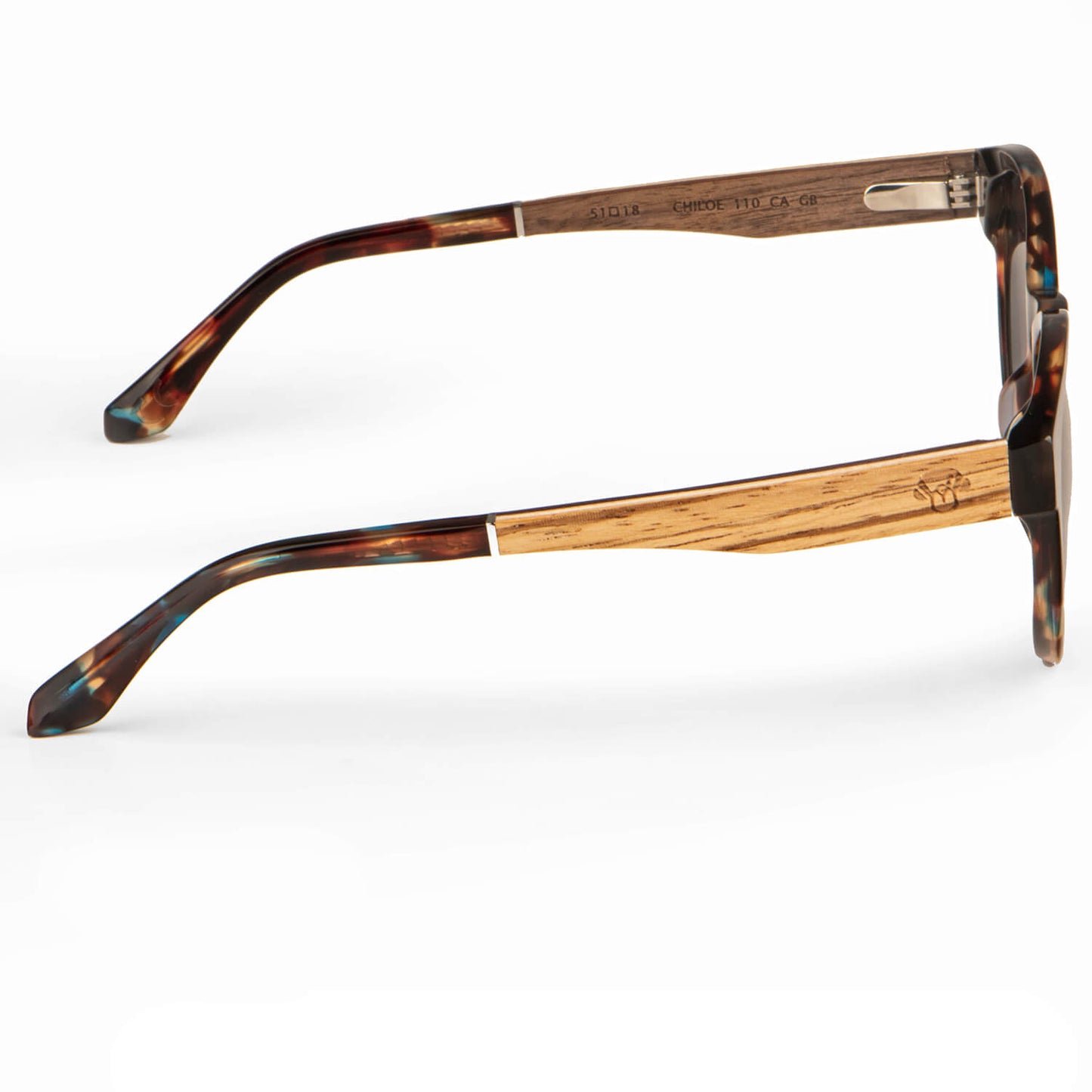 Lentes antejos de sol polarizados ovalados carey azul color negro para hombre y mujer #color_brown