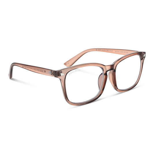 Oncol Caramel vista angulada de gafas de lectura presbicie leer ovalados redondos para hombre y mujer de cara redonda grande con armazon de plastico reciclados y colores distintos exclusivos con filtro de luz azul para las pantallas)