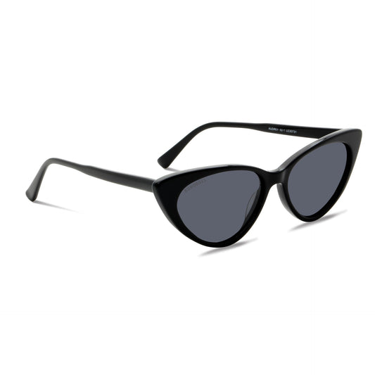 anteojos de sol gafas polarizadas retro femme bonoboss acetato reciclado sustentable elegantes coleccion diseñador moda mujer gato #color_negro