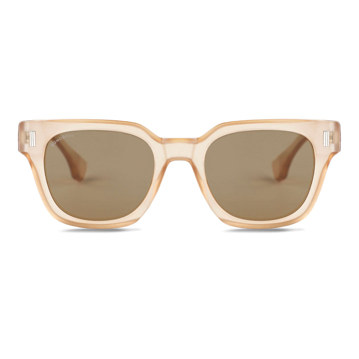 Eyeglasses sunglasses polarized apra men and women recycled plastic moda Bonoboss #color_champagne
