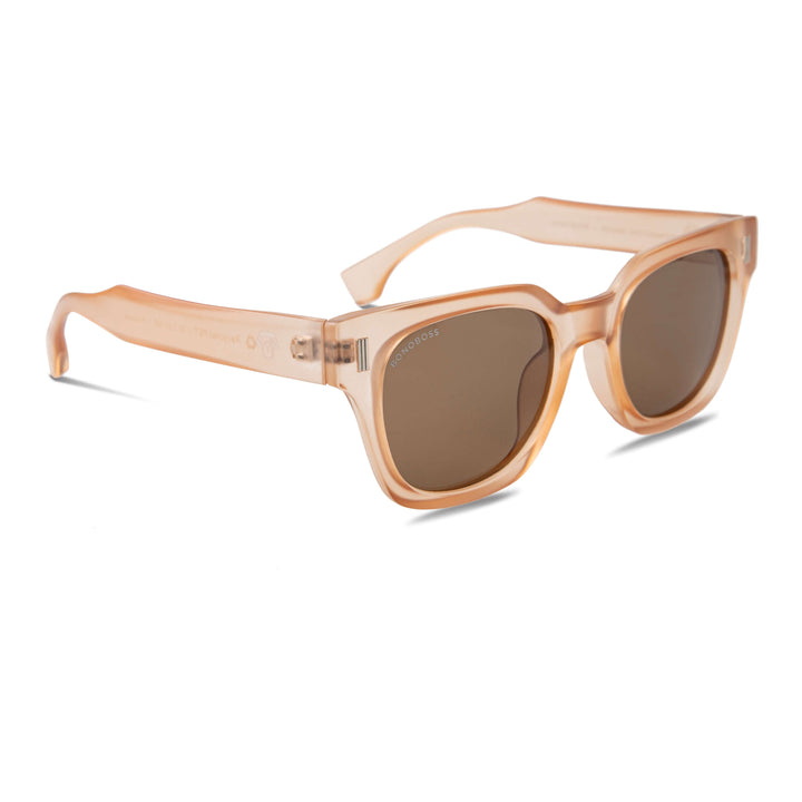 Eyeglasses sunglasses polarized apra men and women recycled plastic moda Bonoboss #color_champagne