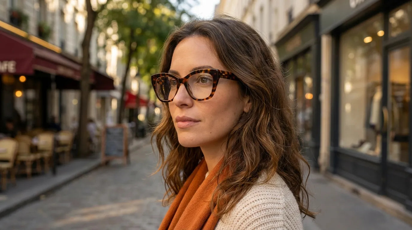 Lentes ópticos mujer moda 2026 tendencias cat eye oversized transparentes marcos elegantes estilo femenino Chile