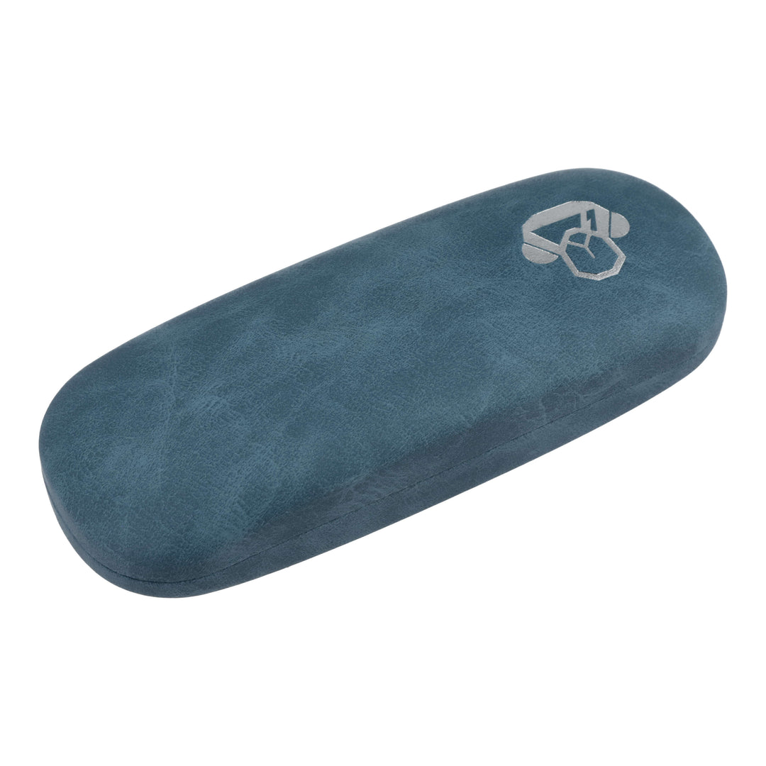 Estuche almeja for eyeglasses eyewear lenses optical lectura tipo almeja duro distribuidor mayorista blue bonoboss #color_azul