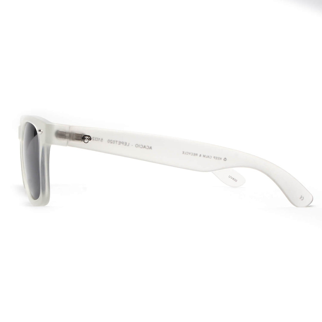 Lenses sunglasses platico recycled agate pattern clasicos white for women and men Bonoboss #color_transparente