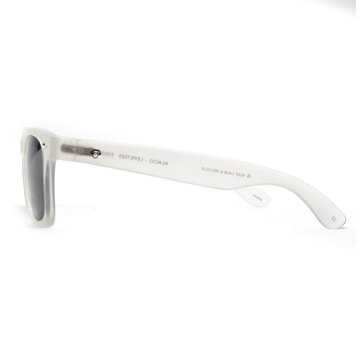 Lenses sunglasses platico recycled agate pattern clasicos white for women and men Bonoboss #color_transparente