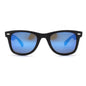 lentes anteojos de sol de platico reciclado agatados clasicos color azul para mujer y hombre #color_sky