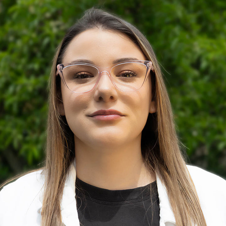 Eyeglasses optical agate pattern women with sun clip-on polarized with clip-on overlay prescription lenses durazno Bonoboss #color_damasco