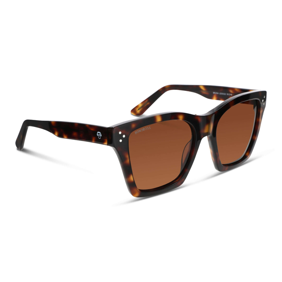 Sunglasses polarized moda larges and retro or vintage for women. eyeglasses square moda for women round face tortoise with color lenses brown Bonoboss #color_carey