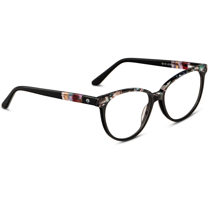 Marcos lenses optical agate pattern black florish multifocal bifocal adelgazado blue light filter men women Bonoboss #color_negro