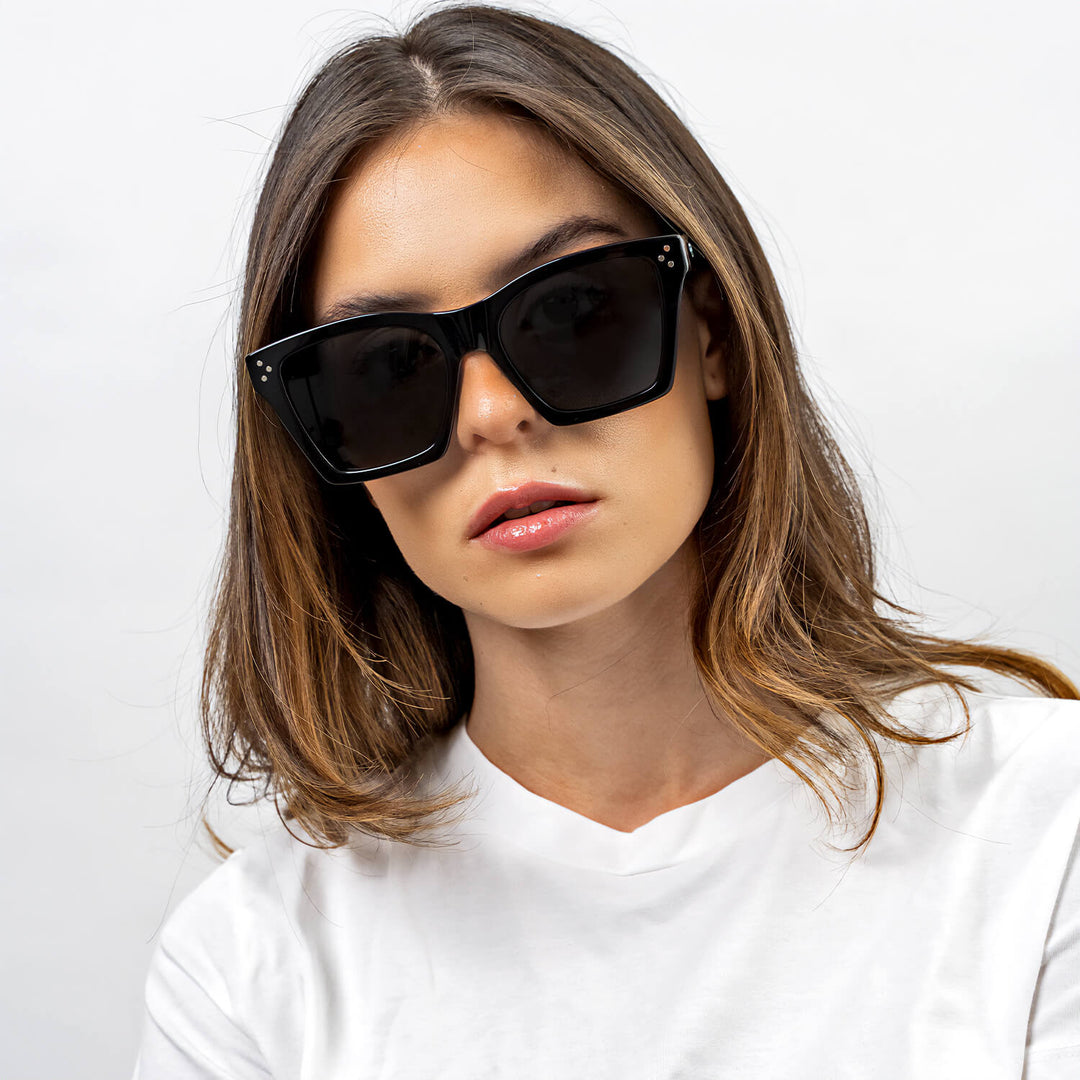 Sunglasses rayban black for women square larges for round face Bonoboss #color_negro