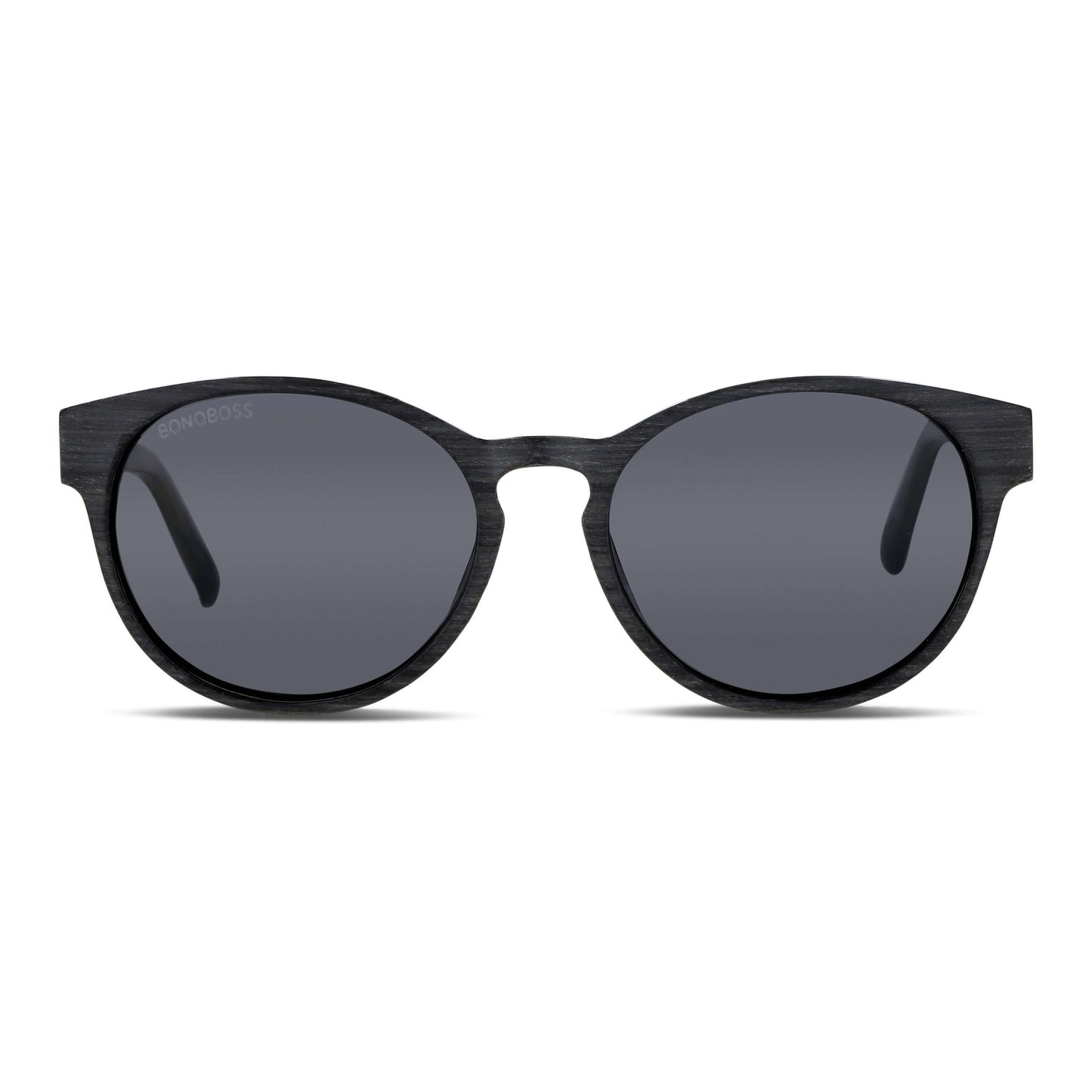 lentes anteojos de sol ovalados pata de madera color gris cristal color negro para hombre y mujer #color_gris