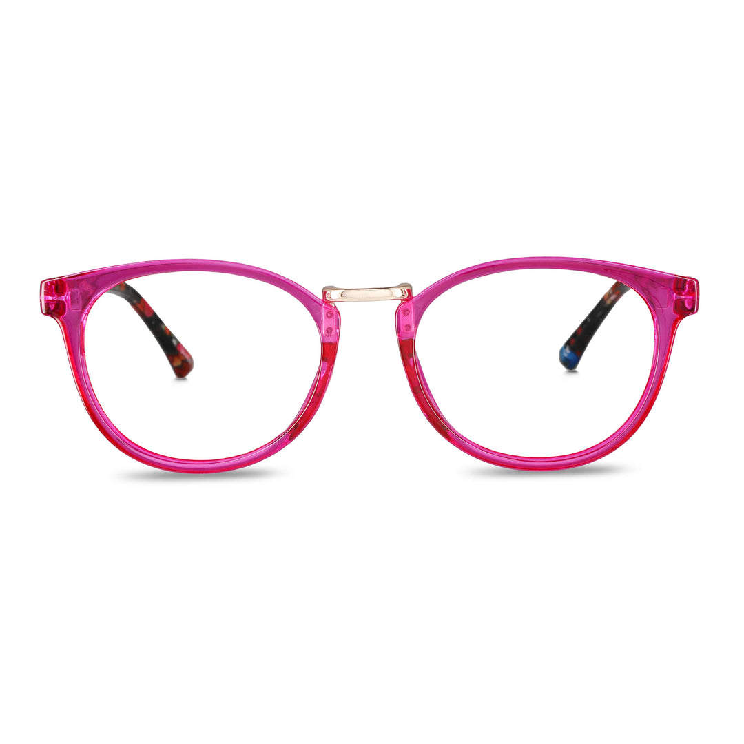 Lenses lectura claude pink round filtro luz blue UV protection400 antirreflejo rpet recycled rosa magenta women bonoboss