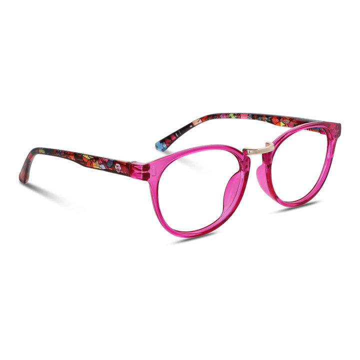 Lenses lectura claude pink round filtro luz blue UV protection400 antirreflejo rosa magenta women bonoboss