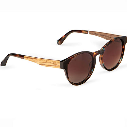 Lentes antejos de sol polarizados ovalados  carey color negro para hombre y mujer #color_brown
