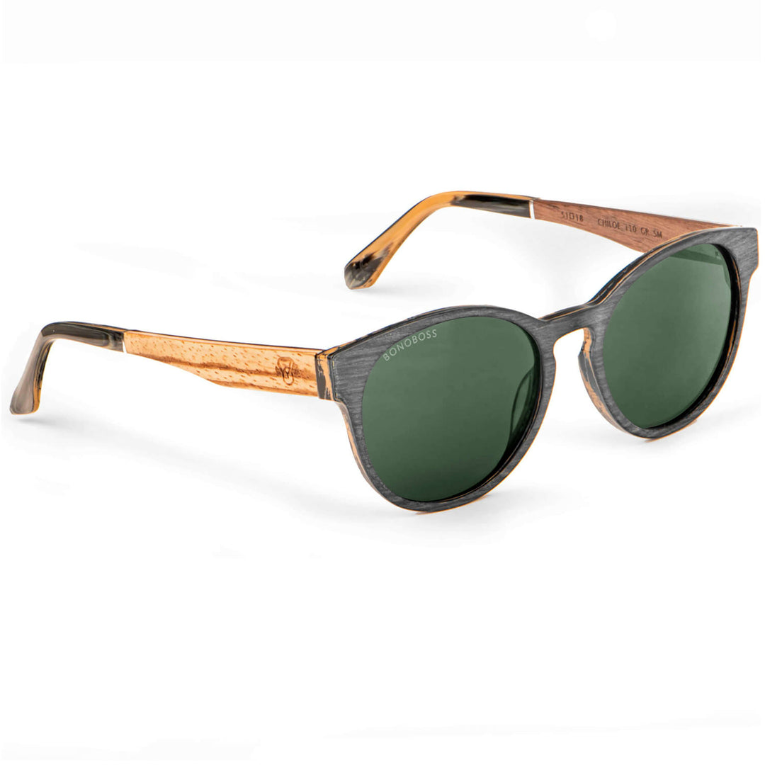 Lenses sunglasses oval wooden temple color gray cristal color g15 for men and women Bonoboss #color_g15