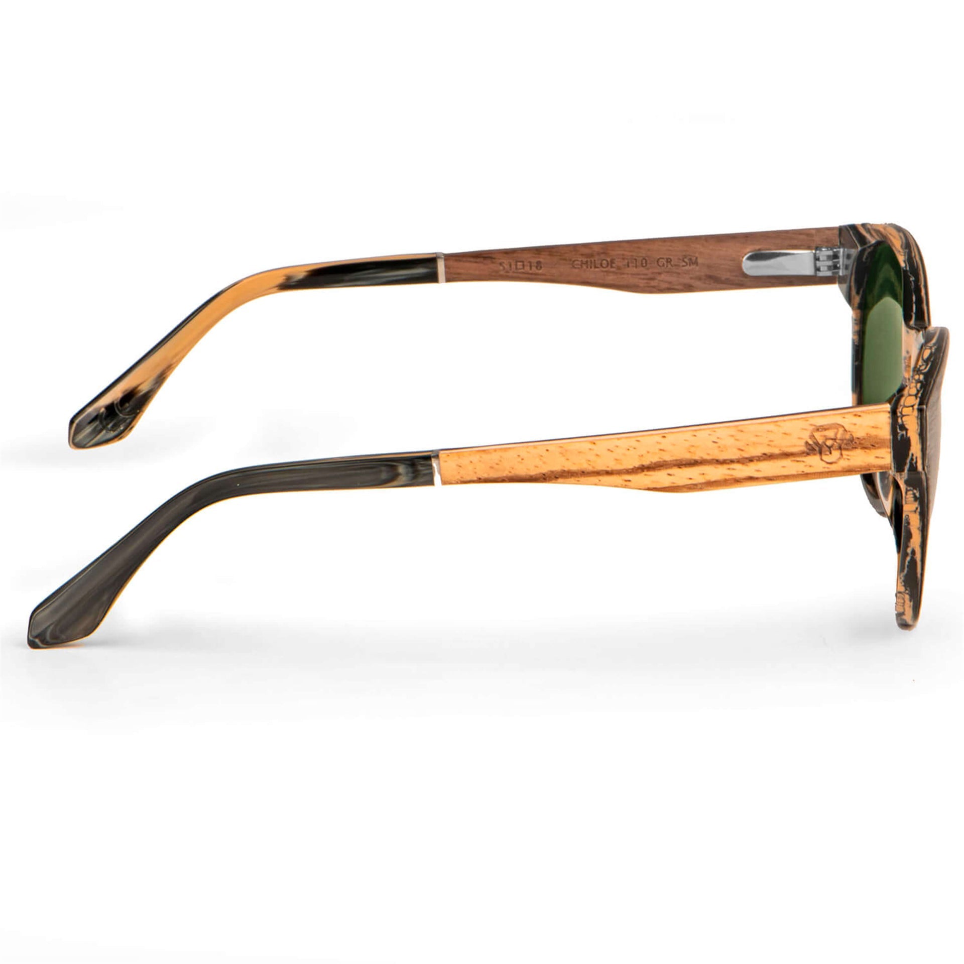 lentes anteojos de sol ovalados pata de madera color gris cristal color g15  para hombre y mujer #color_g15