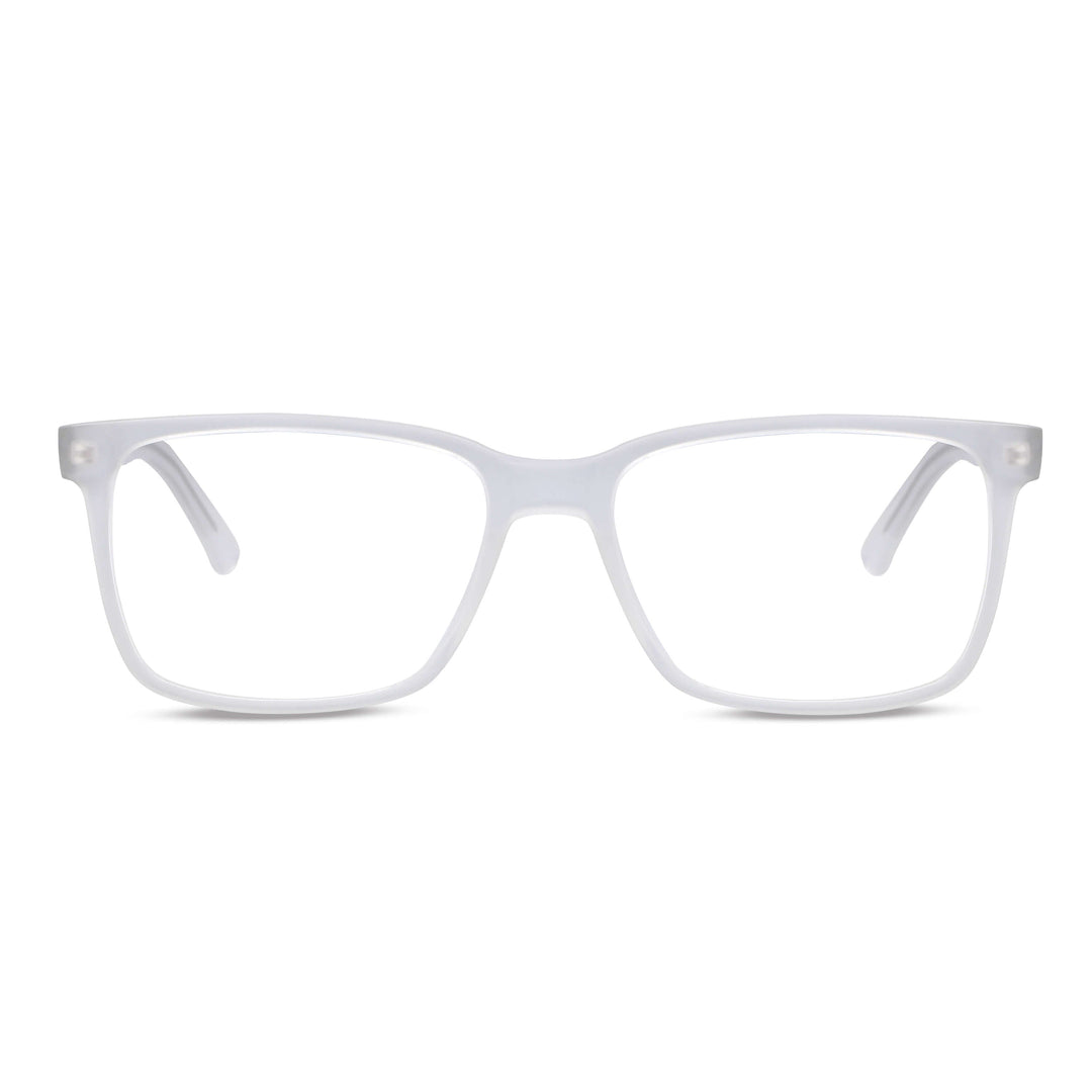Eyeglasses optical frames xl larges xxl extra larges for cabezones men and womenes big face extra clear front view Bonoboss #color_transparente