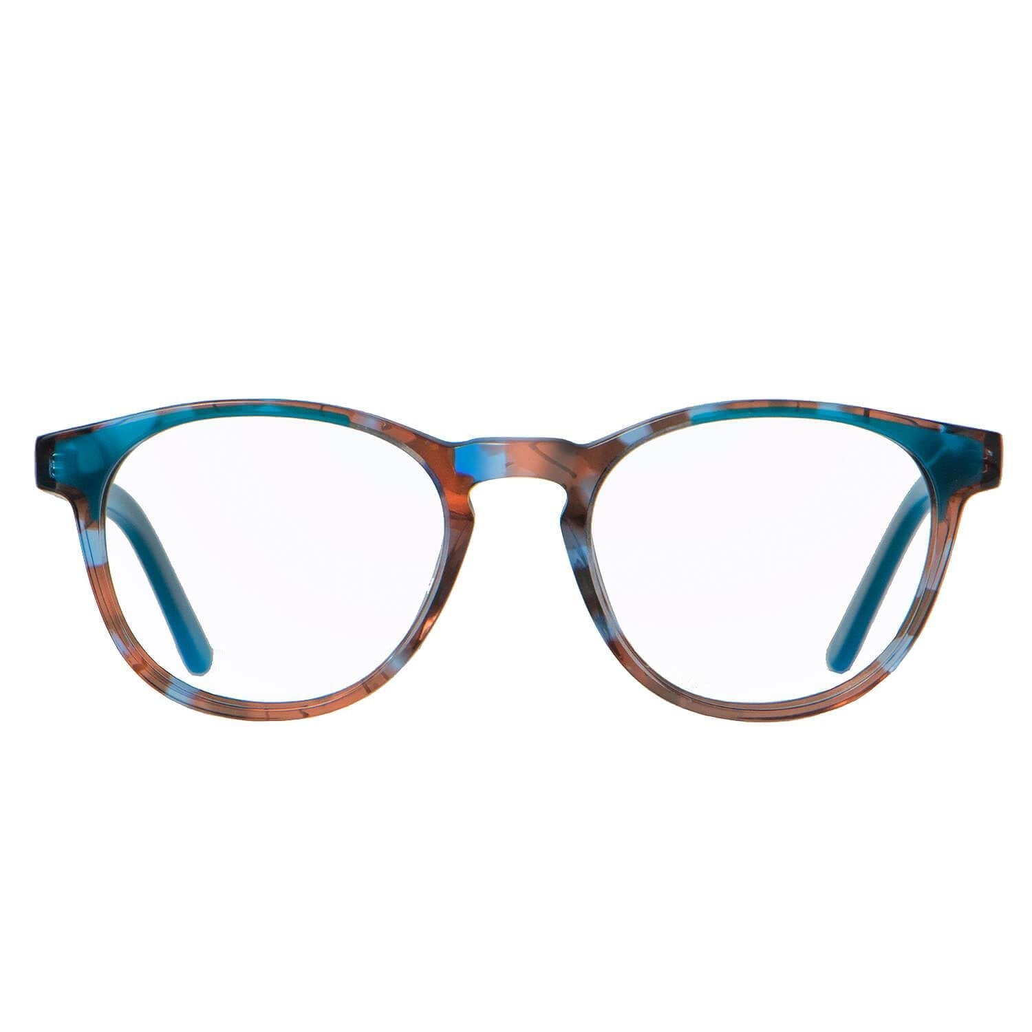 marcos opticos redondos para adolescentes y niños de color azul para hombre y mujer #color_azul