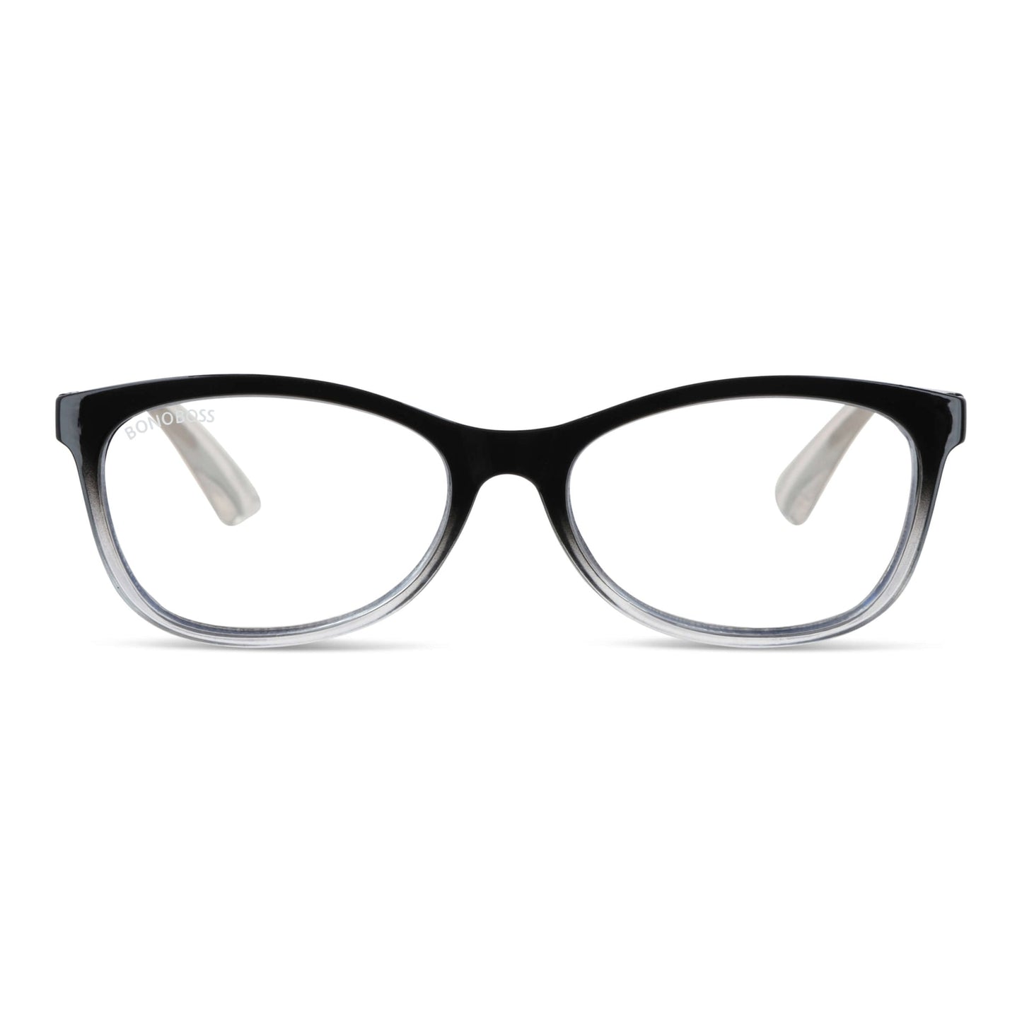 Figaro Stained vista frontal de lentes de lectura ovalados para mujer y hombre con filtro de luz azul para las pantallas