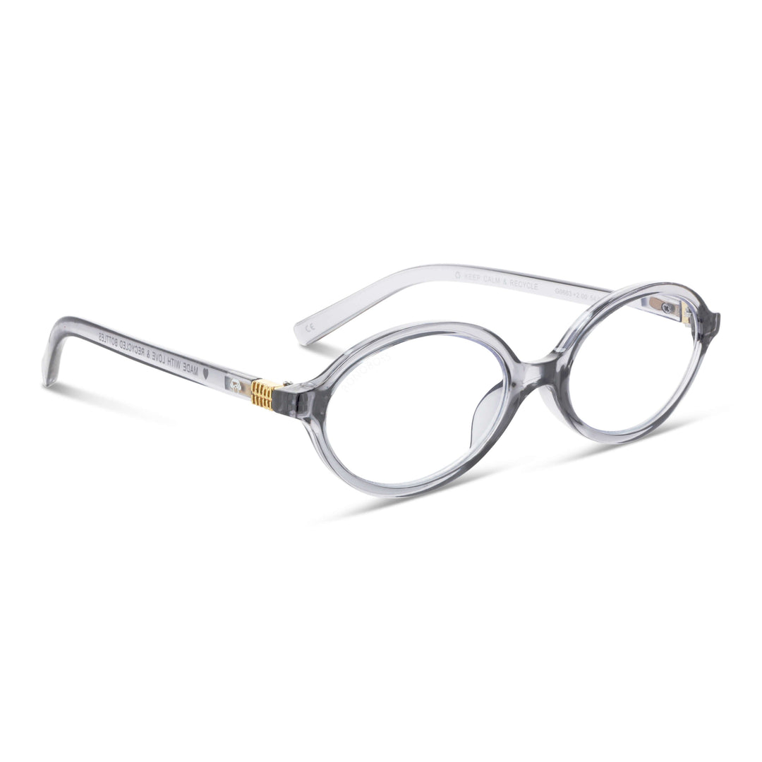 Lenses lectura blueberry3 filtro luz blue UV protection400 antirreflejo gray clear unisex bonoboss