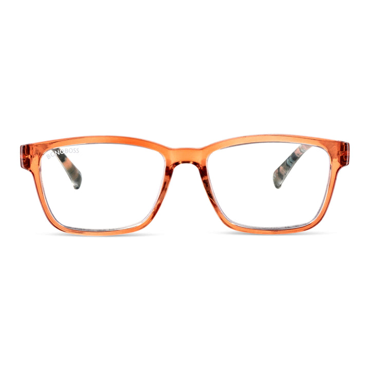 Lenses lectura lennox island filtro luz blue UV protection400 antirreflejo rpet recycled naranja coral unisex bonoboss