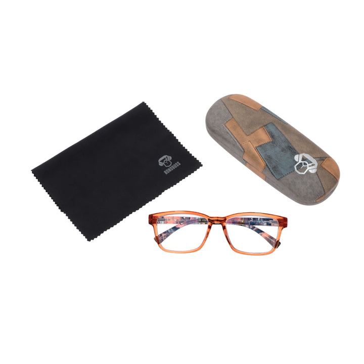 Lenses lectura lennox island filtro luz blue UV protection400 antirreflejo naranja coral unisex bonoboss