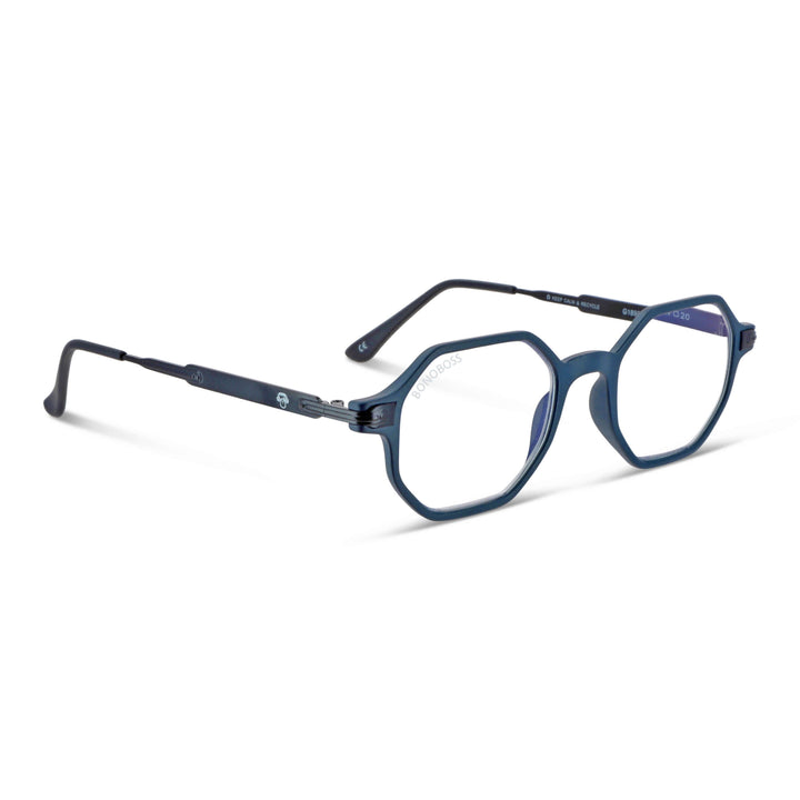 Lenses lectura puerto octai filtro luz blue UV protection400 antirreflejo rpet recycled blue unisex bonoboss