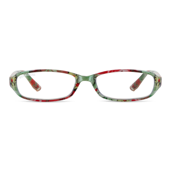 Lenses lectura darwin filtro luz blue UV protection400 antirreflejo rpet recycled green red floral women bonoboss