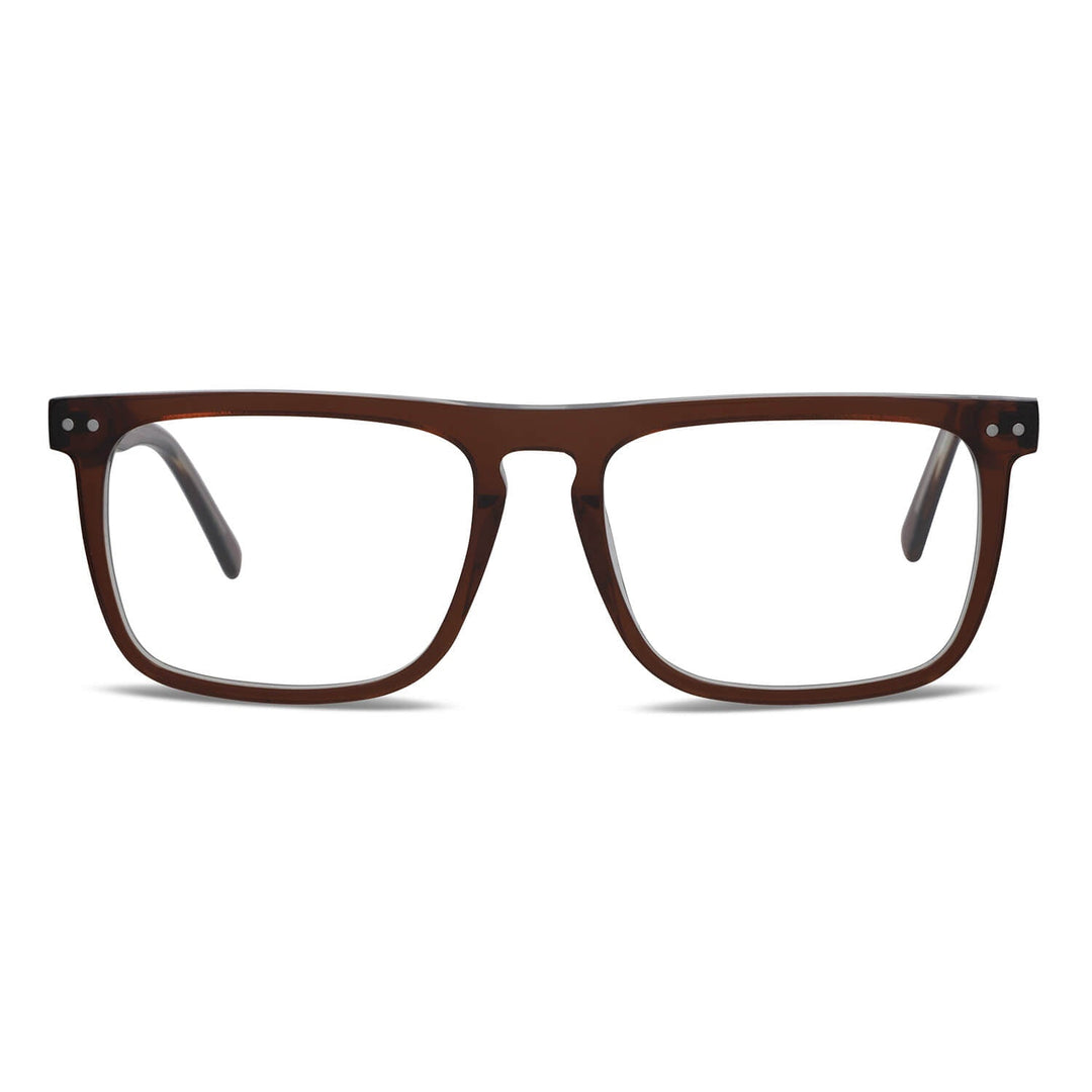 Frames optical frames color café with sun clip-on polarized mica magnetica optical prescription for men and women ecologico sustainable recycled plastic Bonoboss #color_burdeo