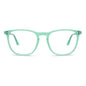 Erika Rayban azul lentes opticos con clip de sol magnetico polarizado con receta mayorista sustentable ecologico para homber y mujer vista frontal #color_green