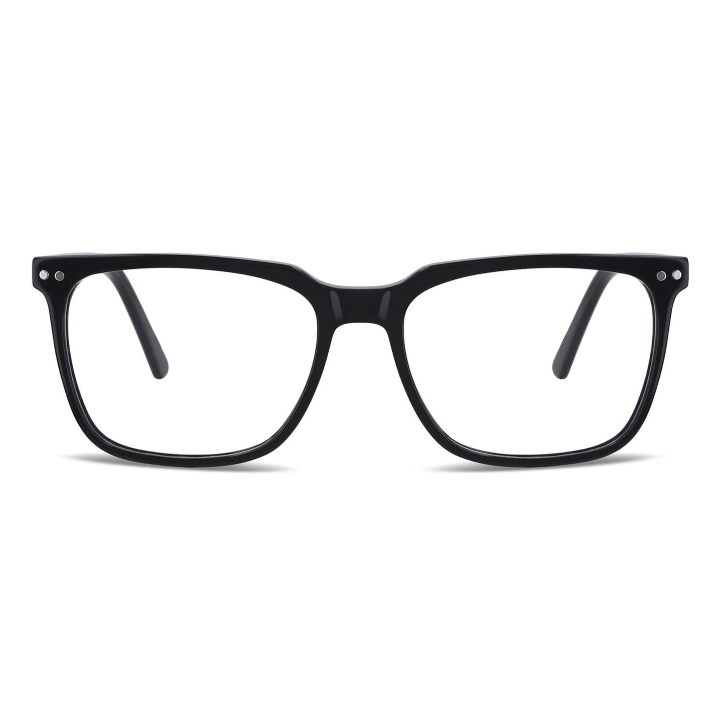 armazones marcos opticos de color negro con clip de sol polarizado mica magnetica opticos con receta para hombre y mujer ecologico sustentable plastico reciclado #color_negro