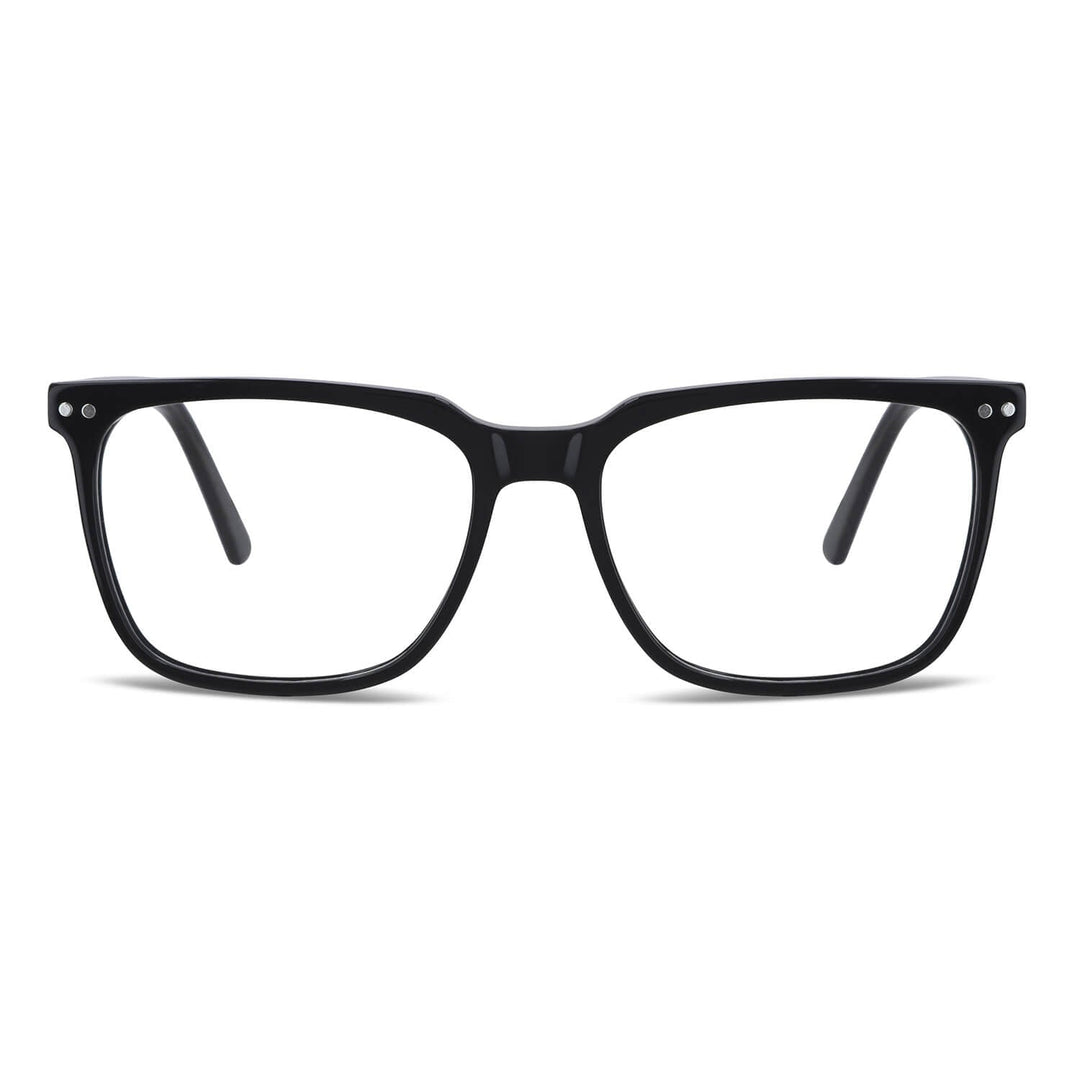 Frames optical frames black with sun clip-on polarized mica magnetica optical prescription for men and women ecologico sustainable recycled plastic Bonoboss #color_negro
