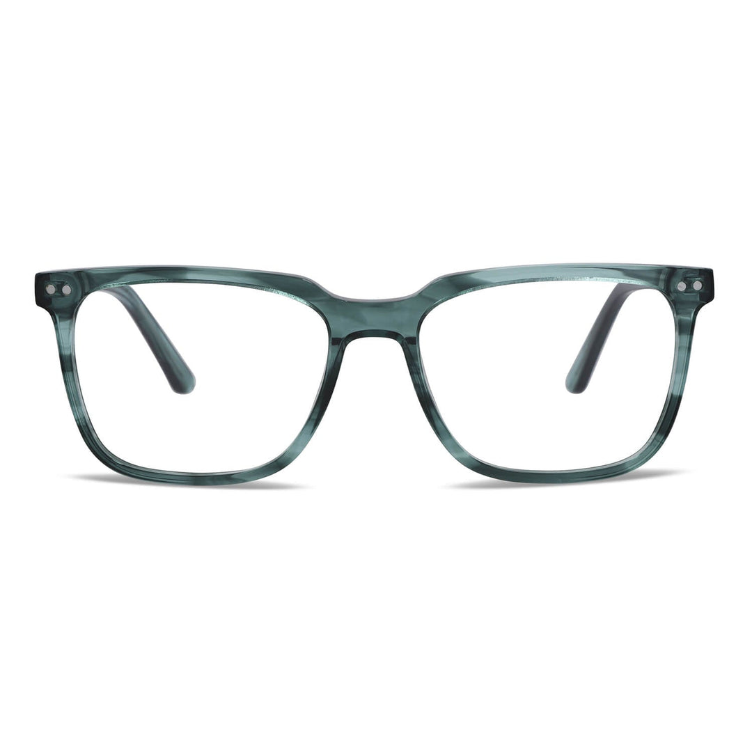 Frames optical frames green with sun clip-on polarized mica magnetica optical prescription for men and women ecologico sustainable recycled plastic Bonoboss #color_verde