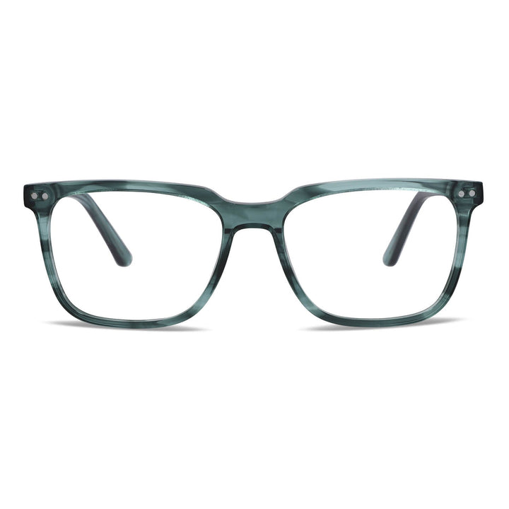 Frames optical frames green with sun clip-on polarized mica magnetica optical prescription for men and women ecologico sustainable recycled plastic Bonoboss #color_verde