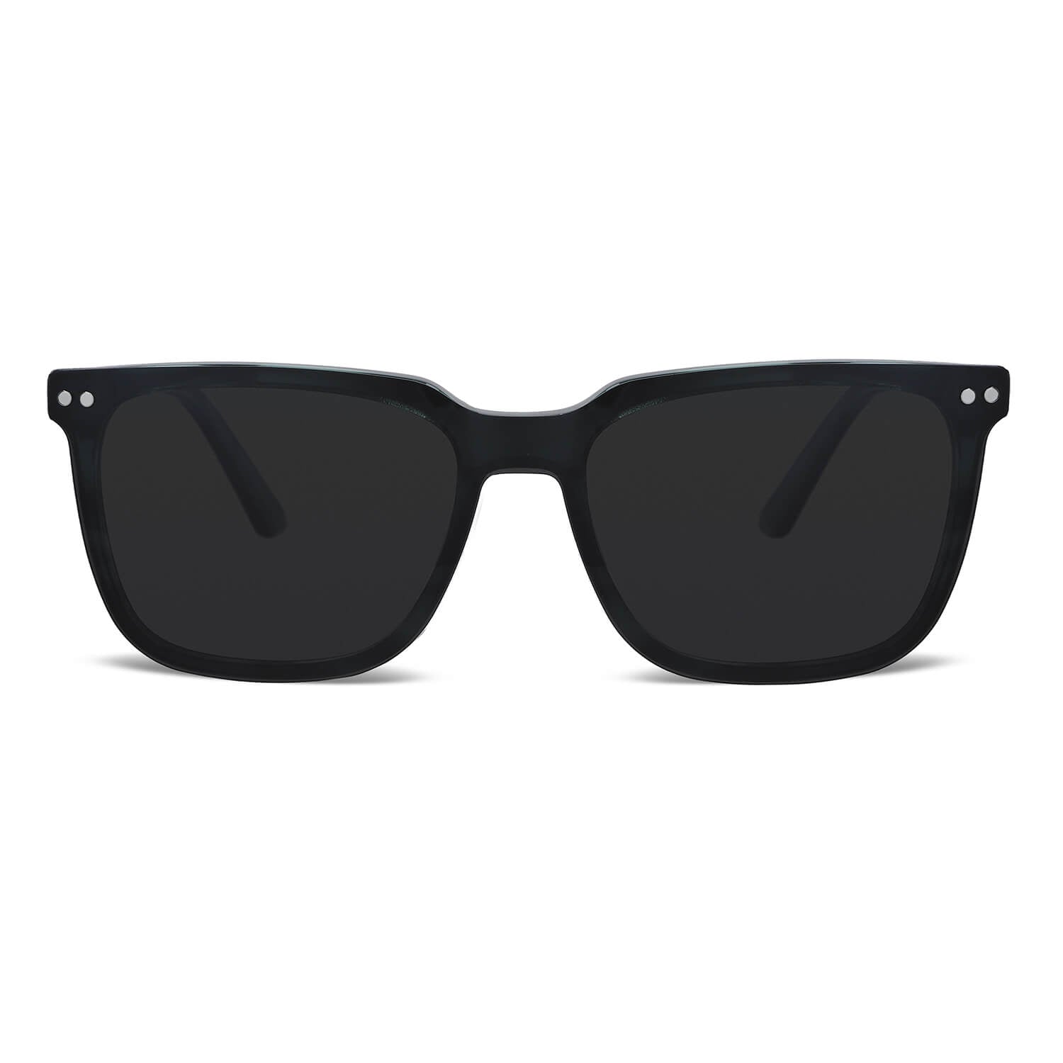 armazones marcos opticos de color negro con clip de sol polarizado mica magnetica opticos con receta para hombre y mujer ecologico sustentable plastico reciclado #color_verde