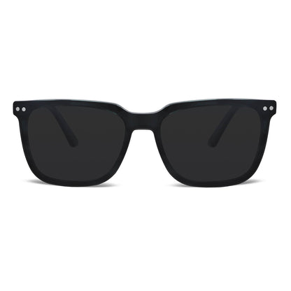 armazones marcos opticos de color negro con clip de sol polarizado mica magnetica opticos con receta para hombre y mujer ecologico sustentable plastico reciclado #color_verde