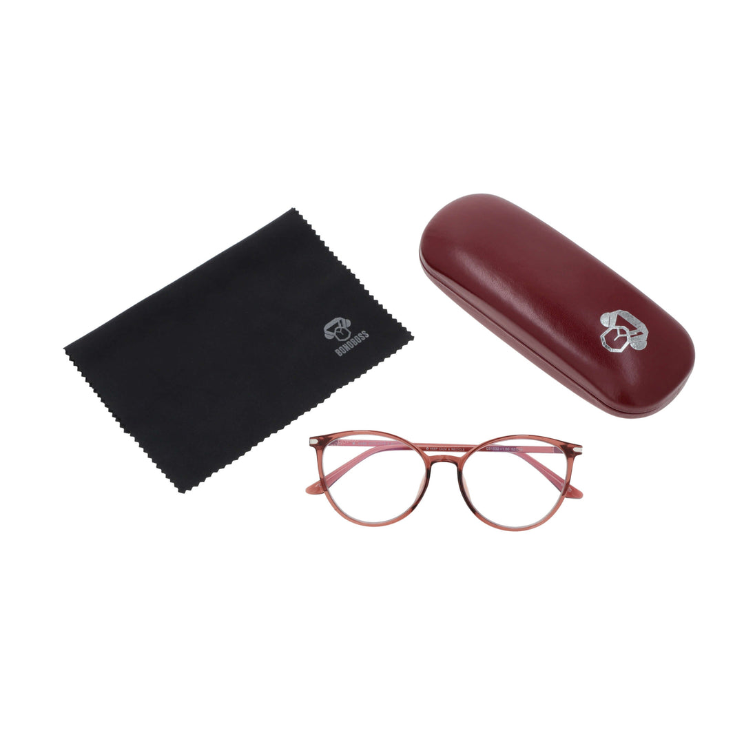 Lenses lectura hanga roa red agate pattern filtro luz blue UV protection400 antirreflejo red terracota women bonoboss