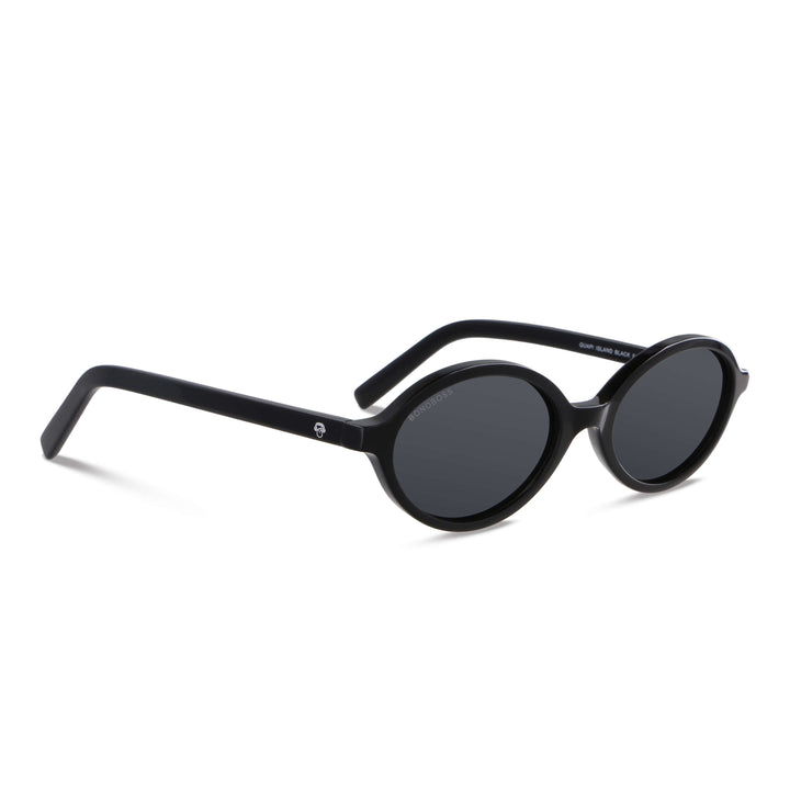 Sunglasses eyewear polarized moda fashion aesthetic for men and women black with lenses negra with or sin prescription optica angled view Bonoboss #color_negro