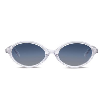 anteojos de sol gafas polarizadas de moda fashion aesthetic para hombre y mujer color transparente con lentes degradé azules con o sin receta optica #color_transparente