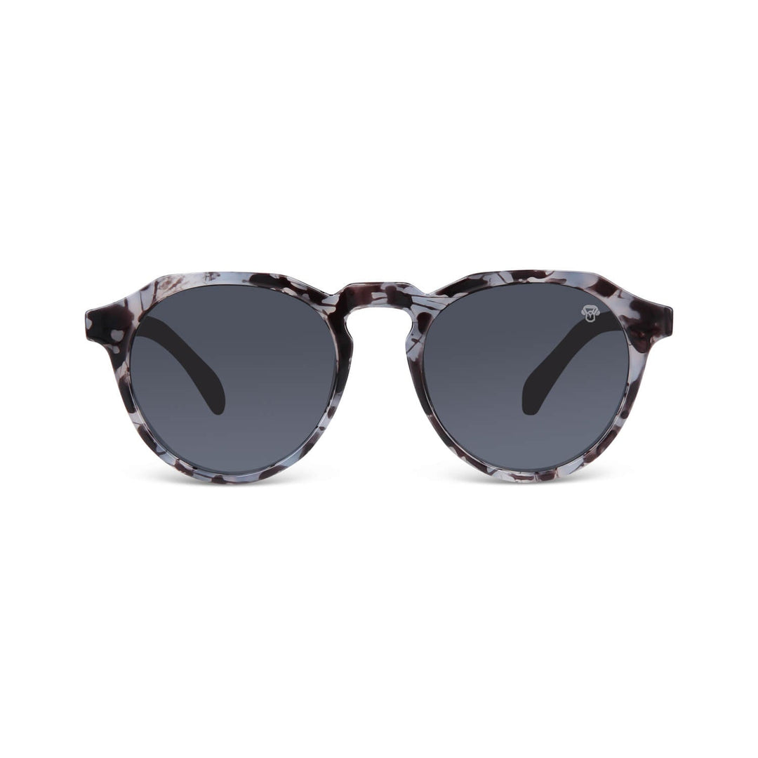 Sunglasses hexagonales polarized with wooden temples men and women with color lenses gray Bonoboss #color_gris