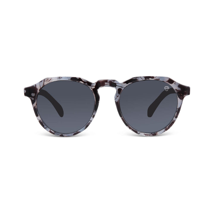 Sunglasses hexagonales polarized with wooden temples men and women with color lenses gray Bonoboss #color_gris