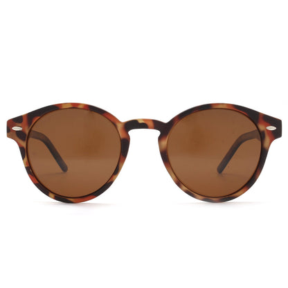 anteojos de sol polarizados plastico reciclado redondos para mujer y hombre color carey #color_carey