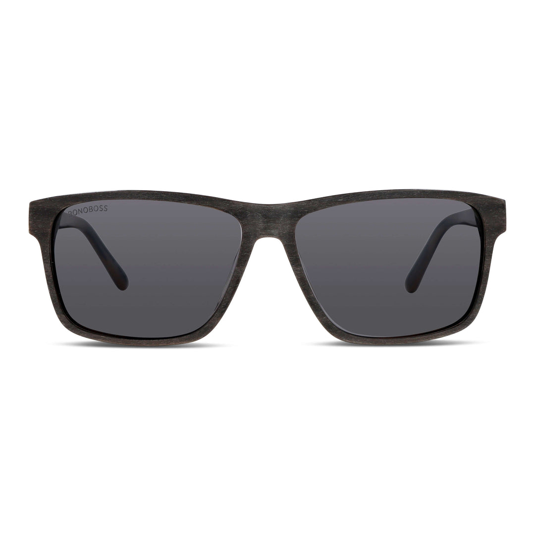 Sunglasses square larges for men and women polarized round face large prescription optica mayorista recycled plastic Bonoboss #color_cacao