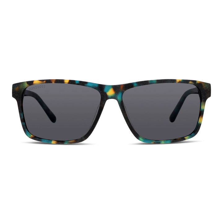 Sunglasses square larges for men and women polarized round face large prescription optica mayorista recycled plastic Bonoboss #color_verde