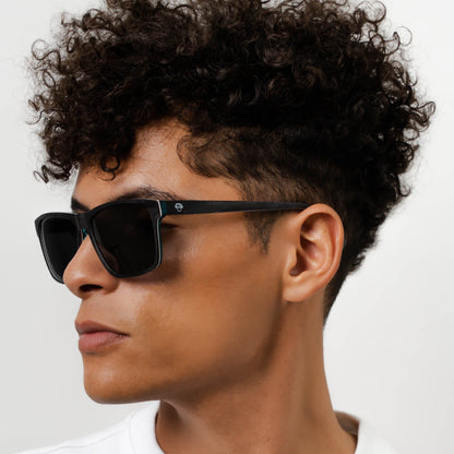 lentes anteojos de sol polarizados rectangulares darkblue color negro para hombre  #color_darkblue