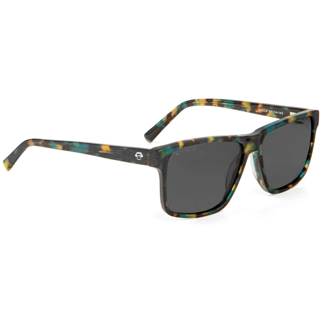 Sunglasses square larges for men and women polarized round face large prescription optica mayorista recycled plastic Bonoboss #color_verde