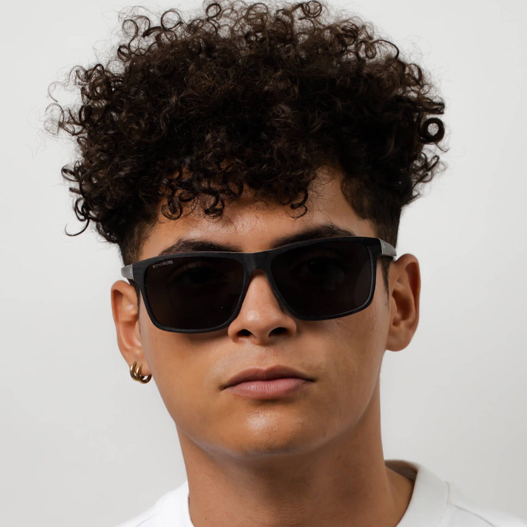 Lenses sunglasses polarized rectangular darkblue black for men Bonoboss #color_darkblue