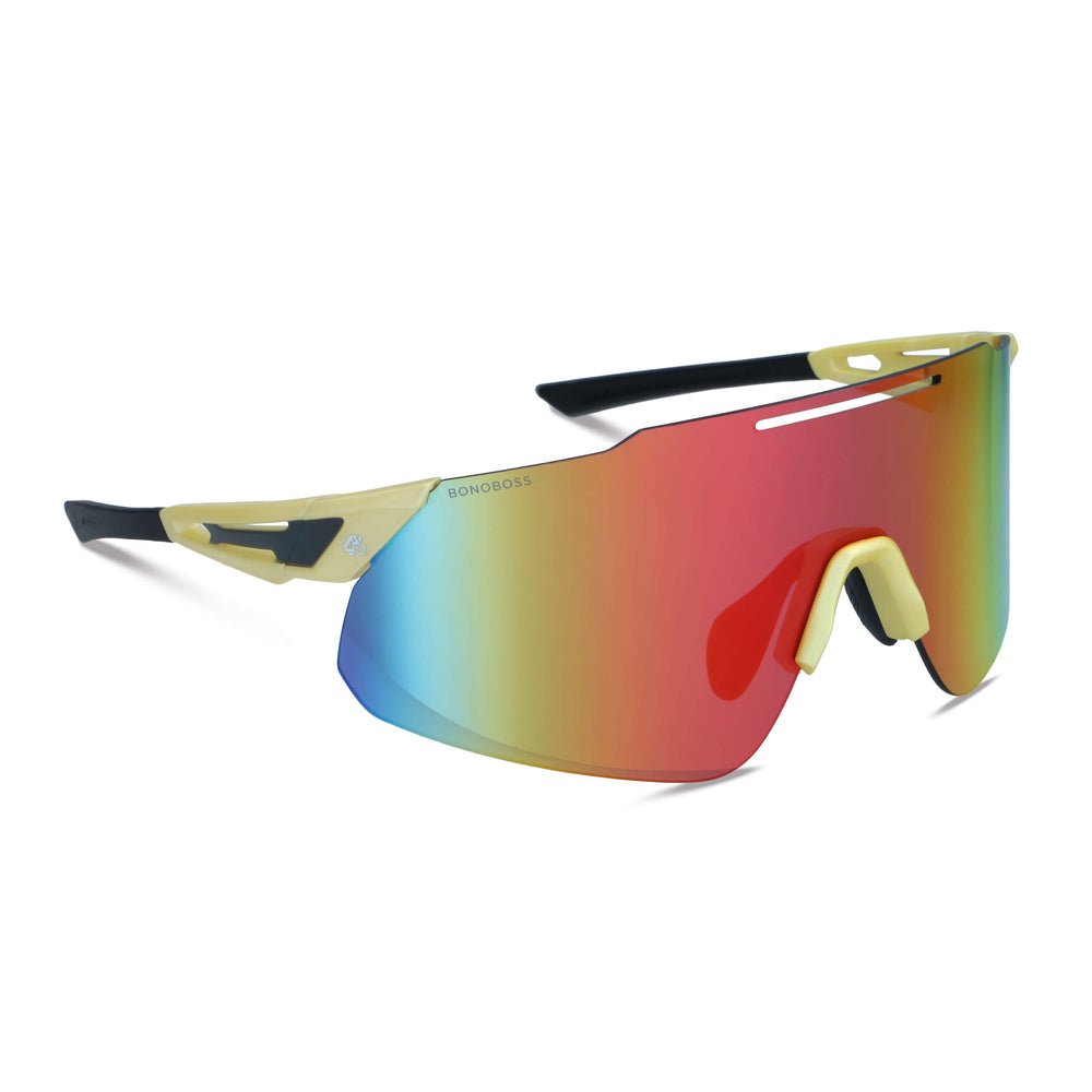 Lenses sunglasses deportivos polarized optical for trial or bicicleta downhill or for nieve esquiar ryder recycled plastic sustainable ecologico with or sin prescription corporate gift Bonoboss #color_yellow