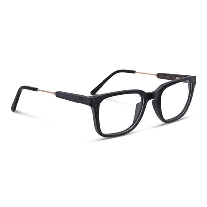 anteojos ópticos de madera natural de ebano
